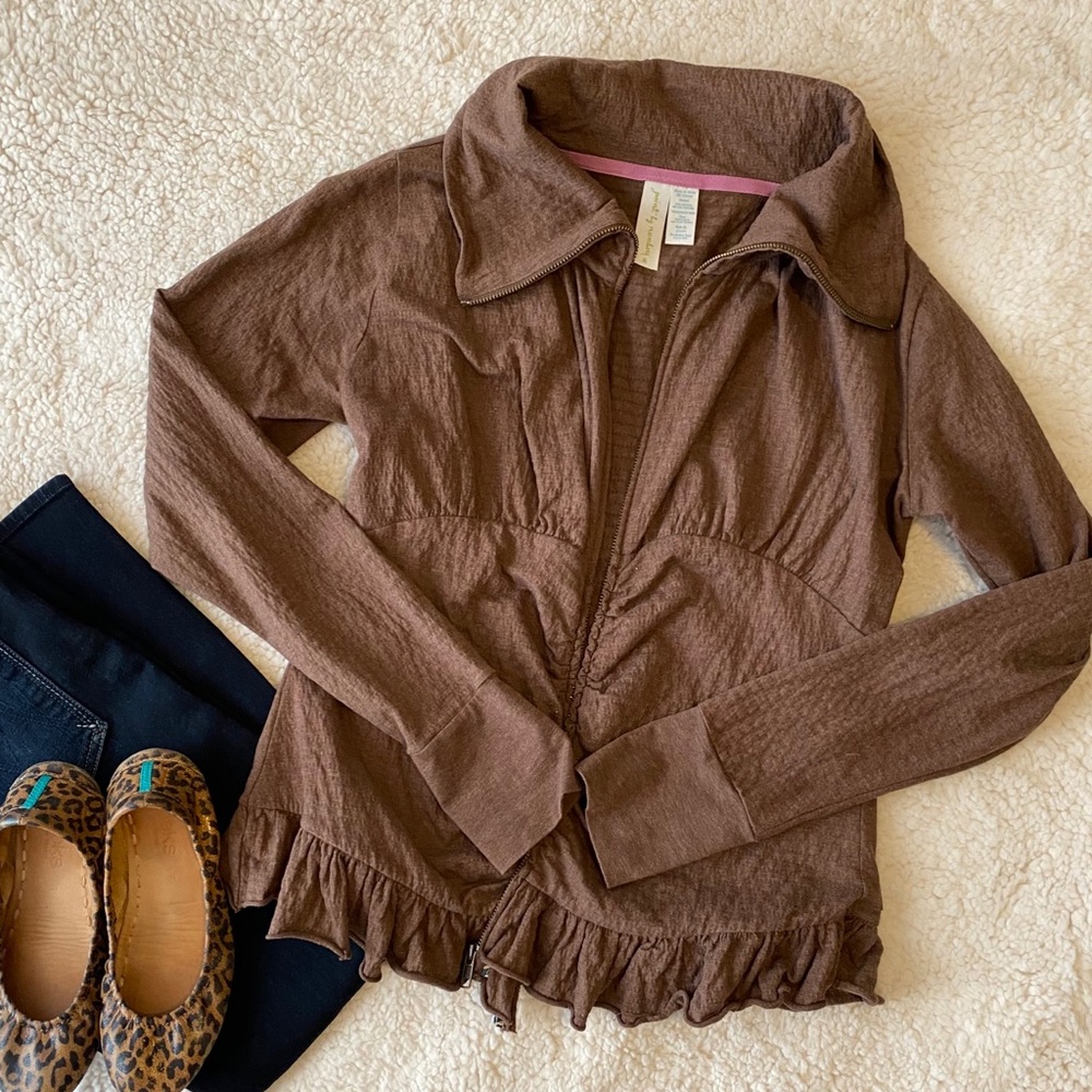 Matilda Jane zip up knit jacket